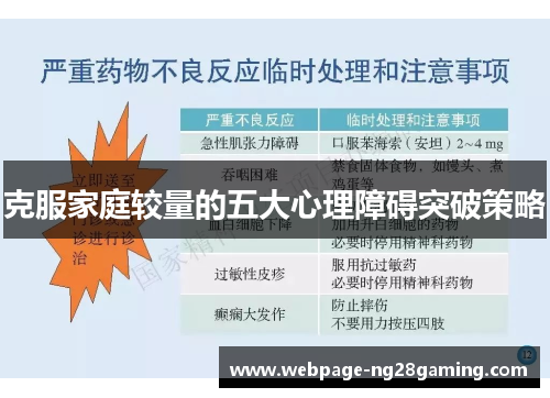 克服家庭较量的五大心理障碍突破策略